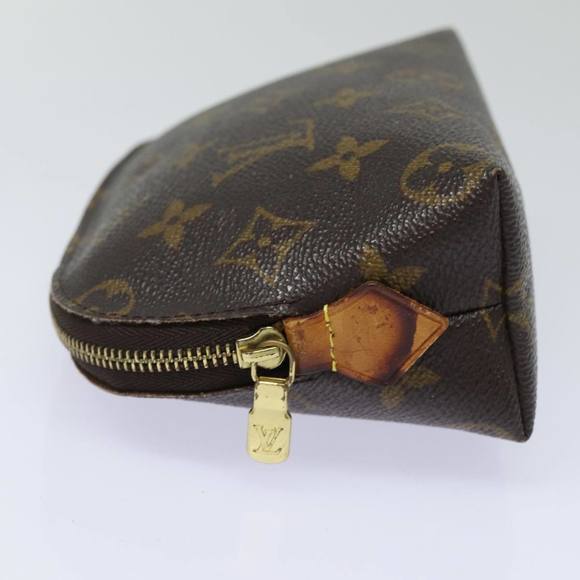 LOUIS VUITTON Monogram Pochette Cosmetic PM Cosmetic Pouch M47515 LV Auth 82206 - Picture 3 of 16